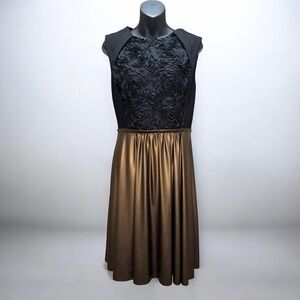 Belle Badgley Mischka Black and Bronze Dress size 8